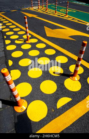 Freshly painted road signs in North Fitzroy, Melbourne, Victoria, Australia Stock Photo