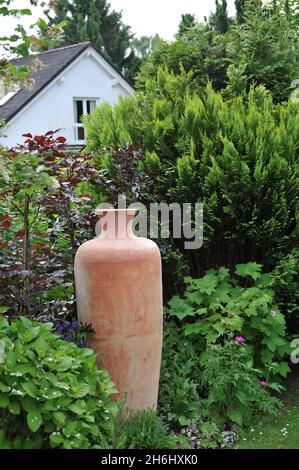 SOLINGEN, GERMANY - 15 JUNE 2013: Decoration of the German garden Ulbrich in June Stock Photo