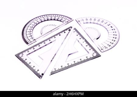 Protecter maths isolated on white background with selective focus Stock Photo