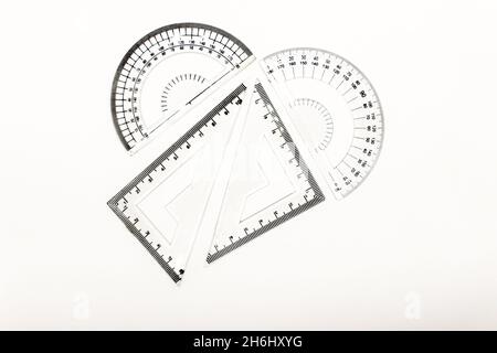 Protecter maths isolated on white background with selective focus Stock Photo