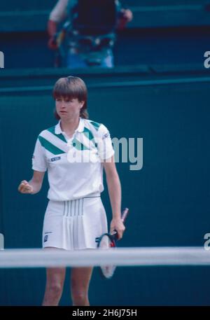 Czechoslovakian tennis player Hana Mandlikova, 1980s Stock Photo