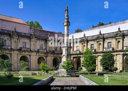 Monastery of Santa Clara-a-Nova, Cloister, Coimbra, Beira, Portugal, Europe Stock Photo