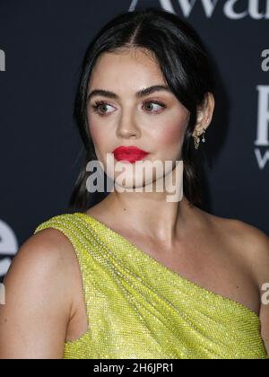 Lucy Hale arrives at the 2021 InStyle Awards at The Getty Center on ...