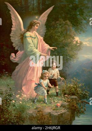 Guardian angel protecting children hi-res stock photography and images -  Alamy
