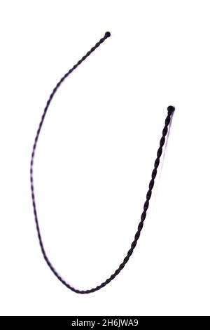 Hair band on white background with selective focus Stock Photo