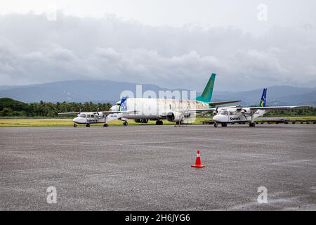 HONIARA, SOLOMON ISLANDS - Dec 30, 2015: Solomon Islands Aviation ...