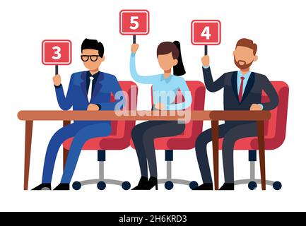 Competition judges vector illustration Stock Vector Image & Art - Alamy