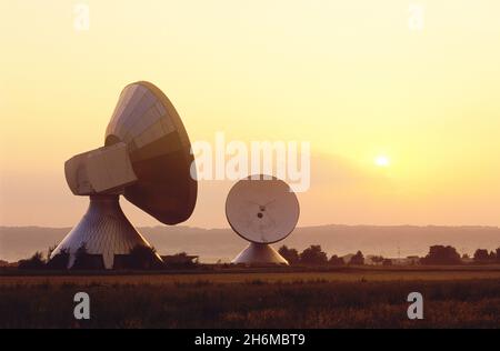 Satellite Tracking Station Raisting, Germany Stock Photo