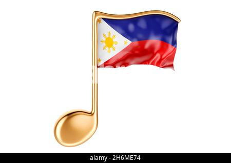 Catatan musik dengan bendera Filipina. MusikCatatan musik dengan bendera Filipina. Musik  