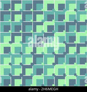 Abstract Geometrical generative computational art illustration Stock Vector