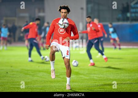 San Marino, November 15 2021, England's Trent Alexander-Arnold during Qatar 2022 World Cup qualifiers - San Marino vs England, FIFA World Cup in San Marino, Republic of San Marino, November 15 2021 Stock Photo