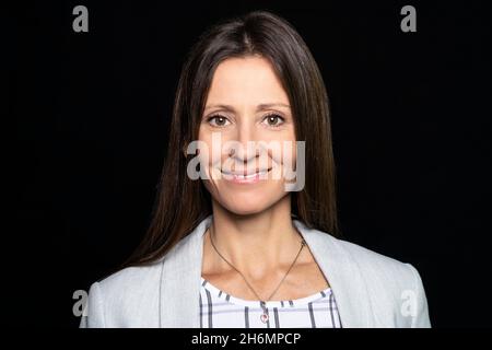 Portrait of mature woman in office Stock Photo