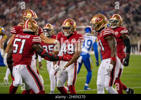 Santa Clara, California, USA. 15th Nov, 2021. San Francisco 49ers