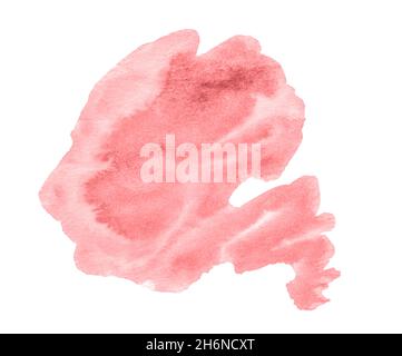 Pink watercolor unique cloud frame - abstract background for design. Stock Photo