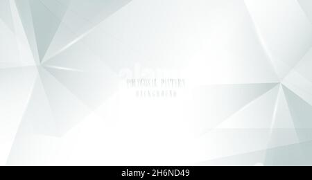 Abstract hexagonal pattern design of luxury design with glitters style template. Copy space of text in center background. Stock Vector