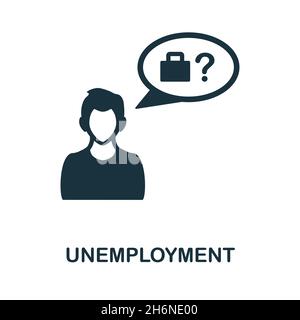 Monochrome sign from crisis collection. Creative icon illustration fo web design, infographics and more Stock Vector