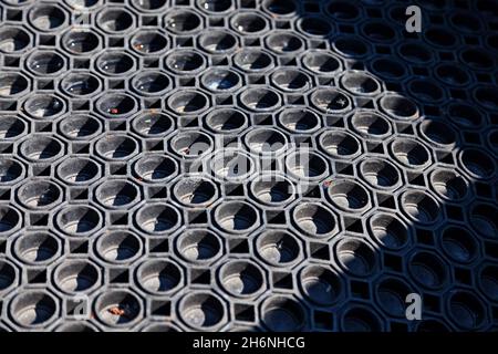 rubber mat that is patterned for best grip Stock Photo