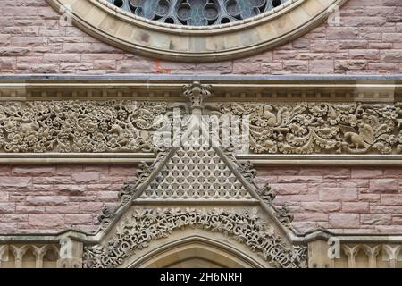 Ornamental detail, St. James United Church, Montreal, Province of Quebec, Canada Stock Photo