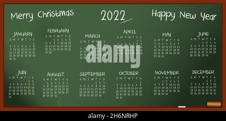 Chalk wall calendar Stock Vector Images - Alamy