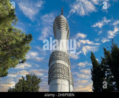 uskudar, istanbul, Turkey - November 14 2021: camlica tower, turkish name is 'çamlıca kulesi' Stock Photo