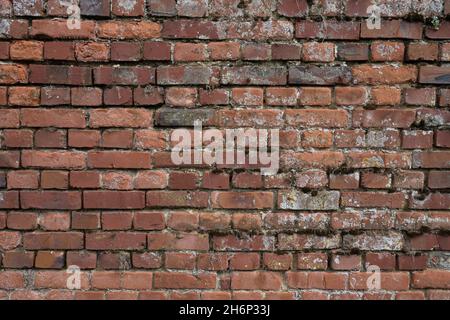 detail / texture of old brick wall in northern France. high resolution Stock Photo