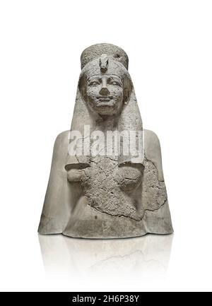 Ancient egyptian statues in the mortuary Temple of Ramses III Stock ...