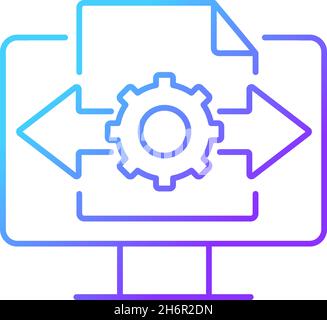 Decision making gradient linear vector icon Stock Vector