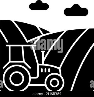 Cropland black glyph icon Stock Vector Image & Art - Alamy