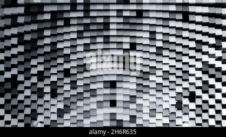 Cubes abstract pattern background. White block abstract modern cubes Stock Photo