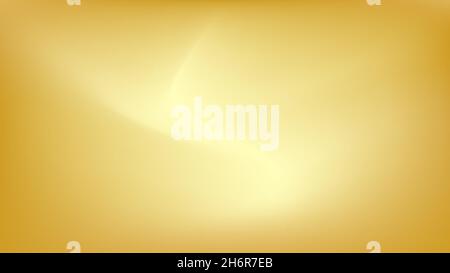 Abstract gold blurred gradient background. Smooth metallic background for Christmas holiday, valentine or wedding event. Stock Vector