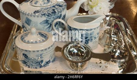 Tea set Stock Photo