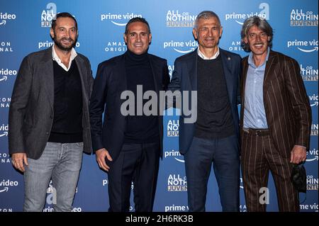 Torino, Italy. 17th November 2021. Juventus Football Club and  Prime  Video presented All or Nothing: Juventus”, a sports documentary series  produced and distributed by  that documents sport clubs behind the