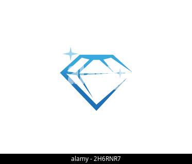 Creative Abstract Diamond Logo Design Vector Symbol Illustration Stock Vector