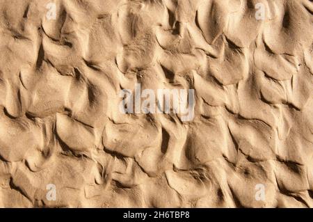 Sand textures on Norman Beach at Wilsons Promontory National Park, Victoria, Australia Stock Photo