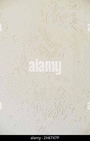 White texture of plaster wall, layer of concrete wall plaster. Great for design and texture background. Stock Photo