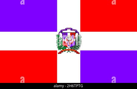 Fahne von Dominikanische Republik
