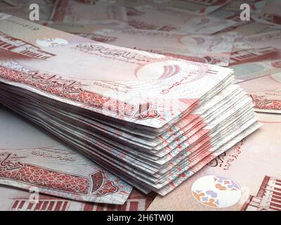 Money of Bahrain. Dinar bills. BHD banknotes. 1 Arabic. Business ...