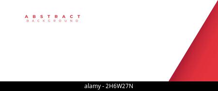 red and white background design. flat and minimalist background design. vector illustration Stock Vector