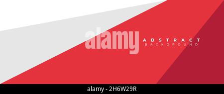 red and white background design. flat and minimalist background design. vector illustration Stock Vector