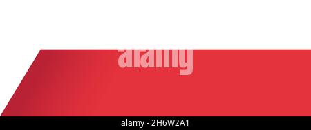red and white background design. flat and minimalist background design. vector illustration Stock Vector