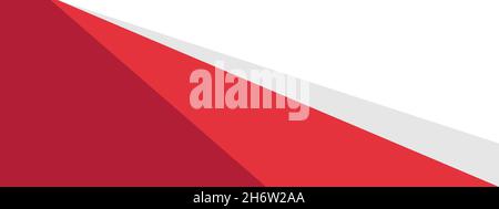 red and white background design. flat and minimalist background design. vector illustration Stock Vector