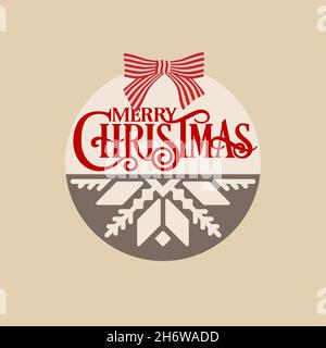 Christmas Wreath vector. Christmas door hanger for laser cut, paper cut or decal. Christmas decoration vector file. Christmas ornaments files for cut. Stock Vector