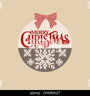 Christmas Wreath vector. Christmas door hanger for laser cut, paper cut or decal. Christmas decoration vector file. Christmas ornaments files for cut. Stock Vector