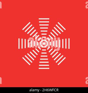 Snow flat icon. Simple style christmas holiday poster background symbol. Logo design element. T-shirt printing. Vector for sticker. Stock Vector