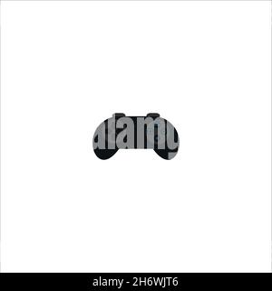 Joystick flat icon. Simple style gaming poster background symbol. Logo design element. T-shirt printing. Vector for sticker. Stock Vector