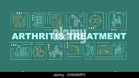 Arthritis healing word concepts banner Stock Vector