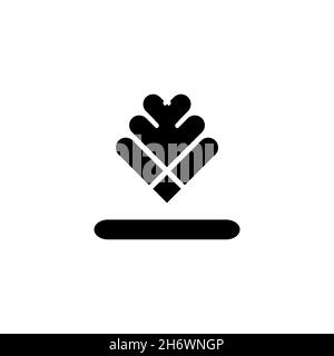 Download or upload flat icon. Simple style drag and drop web page background symbol. Logo design element. T-shirt printing. Vector for sticker. Stock Vector