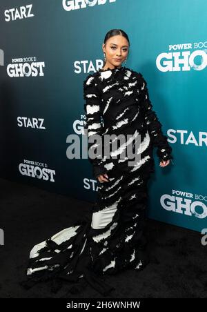 Alix Lapri attends the premiere of the Starz television series "Power