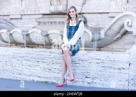 Rome, Italy. 18th Nov, 2021. Emanuela Rei attends photocall in Rome of Italian film 'A Monstrous Family' (Photo by Matteo Nardone/Pacific Press) Credit: Pacific Press Media Production Corp./Alamy Live News Stock Photo