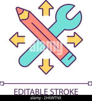 Skillsharing RGB color icon Stock Vector